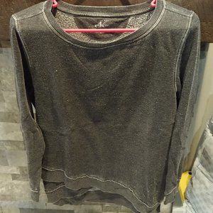 Calvin Klein Asymmetrical Fray detail sweatshirt Ladies Medium